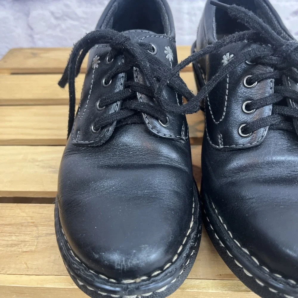 Eastland Foreside Y2K Dark Academia Leather Chunky Heel Oxford Shoes Size 6